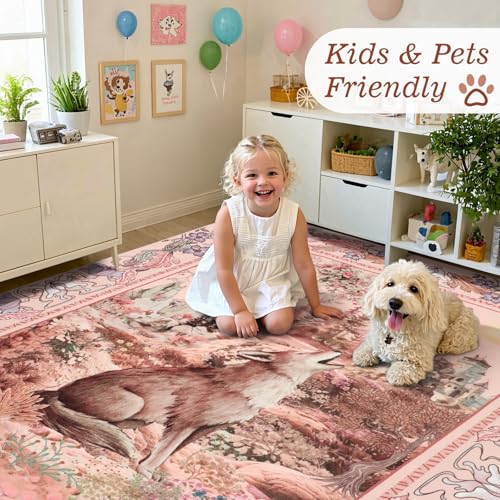 Save 13% on TUKDAK 5x7 Machine Washable Animal Area Rug - Image 3