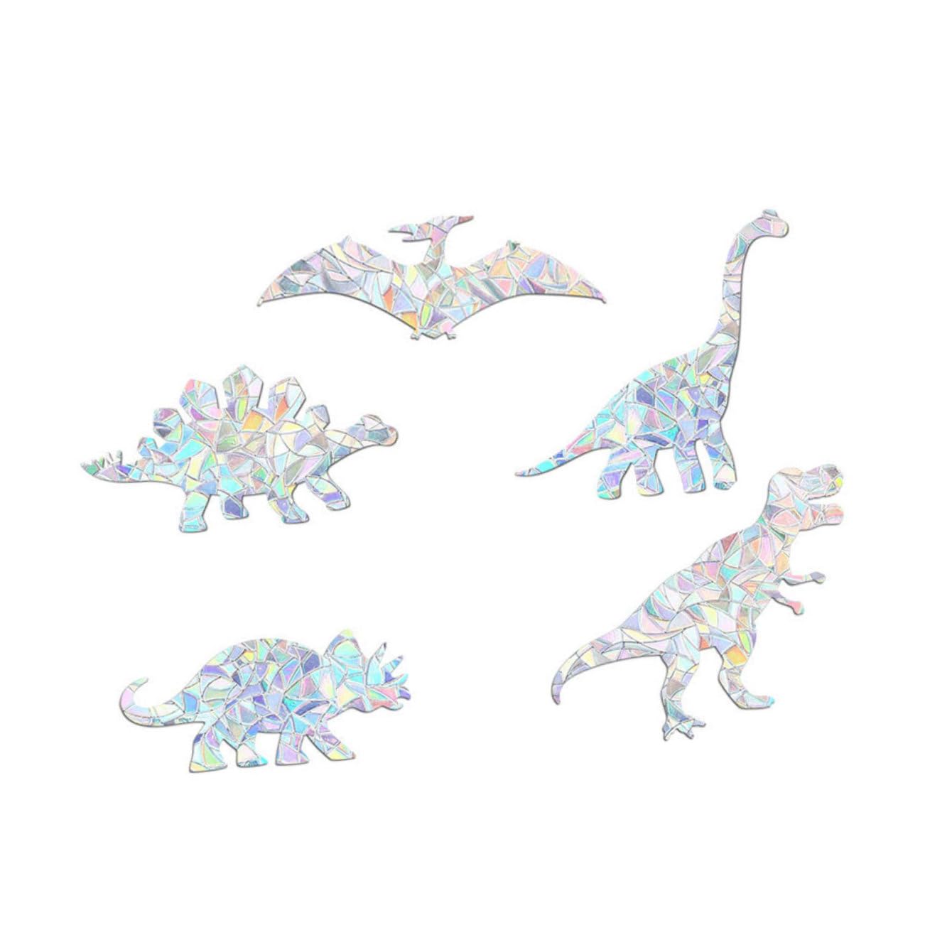 Autocollants fenêtre dinosaures HANABASS PVC lot de 5 pièces multicolores