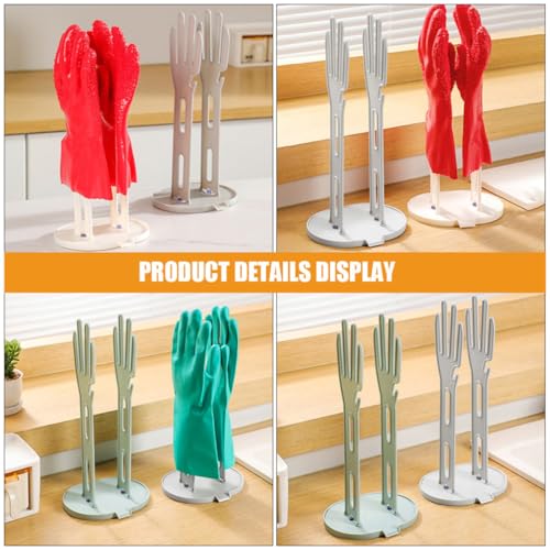 Estante multifuncional de cocina escurridor para trapos y guantes de plástico 8