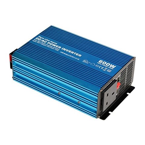 600W 12V pure sine wave power inverter 230V AC output (UK socket), with powerful USB port - for any vehicle, boat or stationary off-grid power application (600 watt 12 volt) Cover