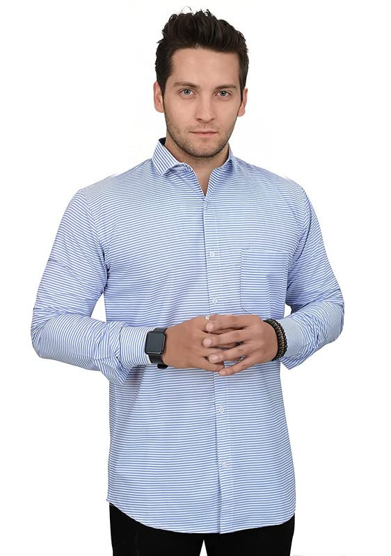 Image of Men's Regular Fit Lining Fomal Shirt