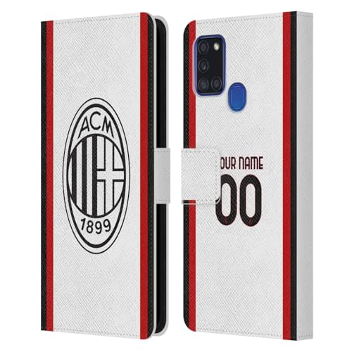 Coque Samsung Galaxy A21s AC Milan portefeuille avec fentes