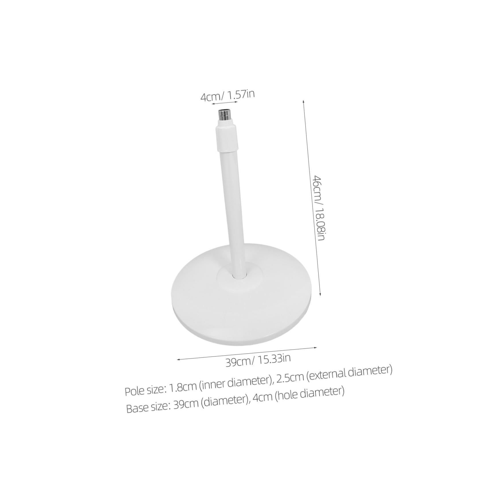 Accesorios para Ventiladores de Pie Varilla de Extensión y Base Reforzada Columna de Soporte de Altura Ajustable Piezas Reemplazables para Ventiladores Eléctricos
