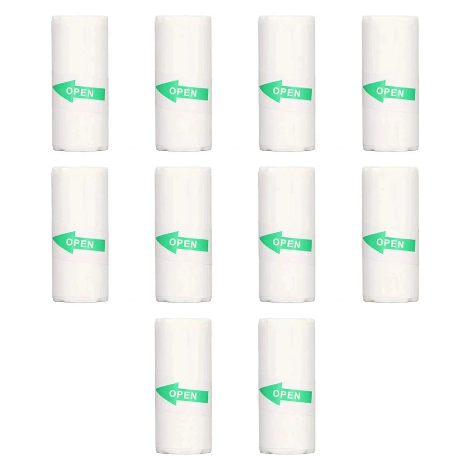 Rouleaux de papier thermique, Papier d'imprimante thermique auto-adhésif, étiquettes for imprimante Photo, 5.7x2.5cm, paquet de plusieurs rouleaux(10 Rolls)