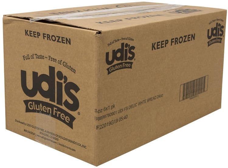 Udis Foodservice Delicious White Bread, 24 Ounce -- 6 per case.
