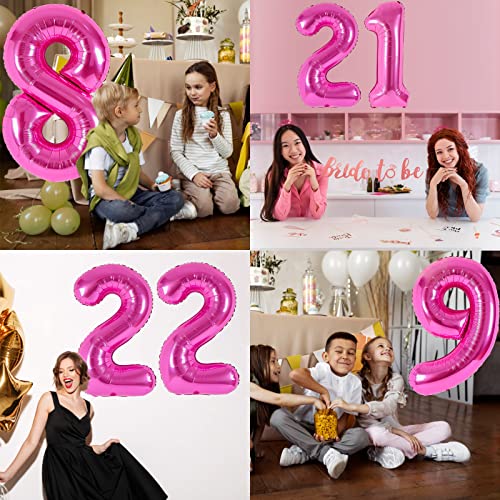 40 Inch Pink Number 6 Balloon Large Size Jumbo Digit 6 Mylar Foil Helium Pink Balloons For 6Th Birthday Party Boys Girls Celebration Decors 6 Years Old Anniversary Photo Shoot For Kids Gift #TOP3