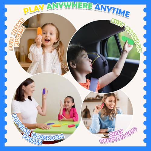 LZDMY Fidget Toys Finger 8 Stück, Sensorik Spielzeug Steine Anti Stress Kinder, Stressabbau Spielzeuge, Sensory Toys Fühlsteine Kinder, sensorisches Spielzeug Hilfsmittel für Adhs, Autismus & Angst