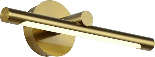 JUSHENG Luces de imagen para pared, luz de galería de conexión dorada, regulable, moderna, LED, luz de ilustración, 16.33 pulgadas, 7 W, blanco