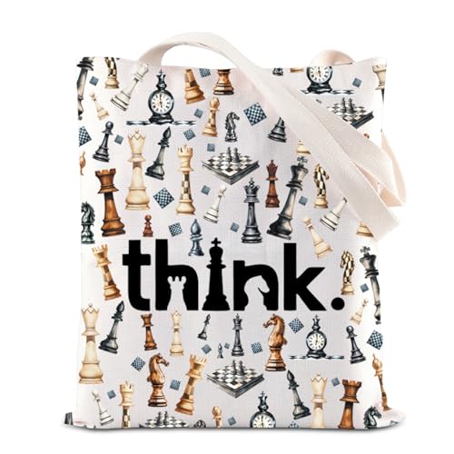 ENSIANTH Think Chess Pieces Presente Jogador Amante de Xadrez Bolsa de Mão Presente Jogo de Tabuleir