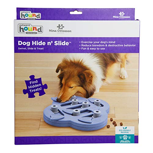 Outward Hound Nina Ottosson Dog Hide N' Slide Purple Interactive Treat Puzzle Dog Toy #TOP1