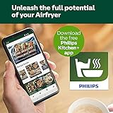 Philips Kitchen Appliances Essential XL 2.65lb/6.2L Capacity Digital Airfryer with Rapid Air Technology, Easy Clean Basket, Black- HD9270/91 (Renewed)