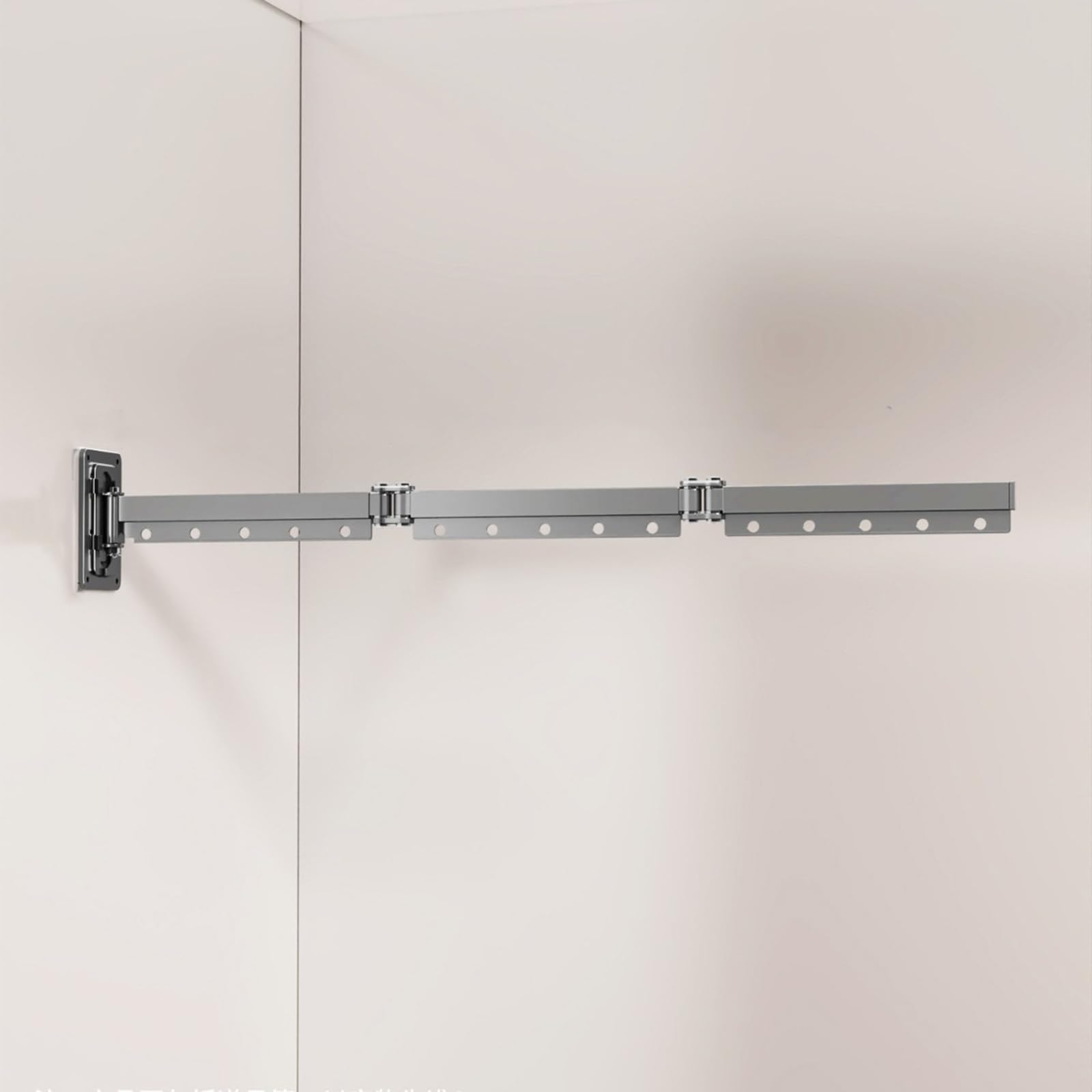 GLDYTVF Foldable Shower Curtain Rod - No Drilling Wall Mounted Adjustable Shower Curtain with Easy Installation for Bathtubs & Showers - Space-Saving Design