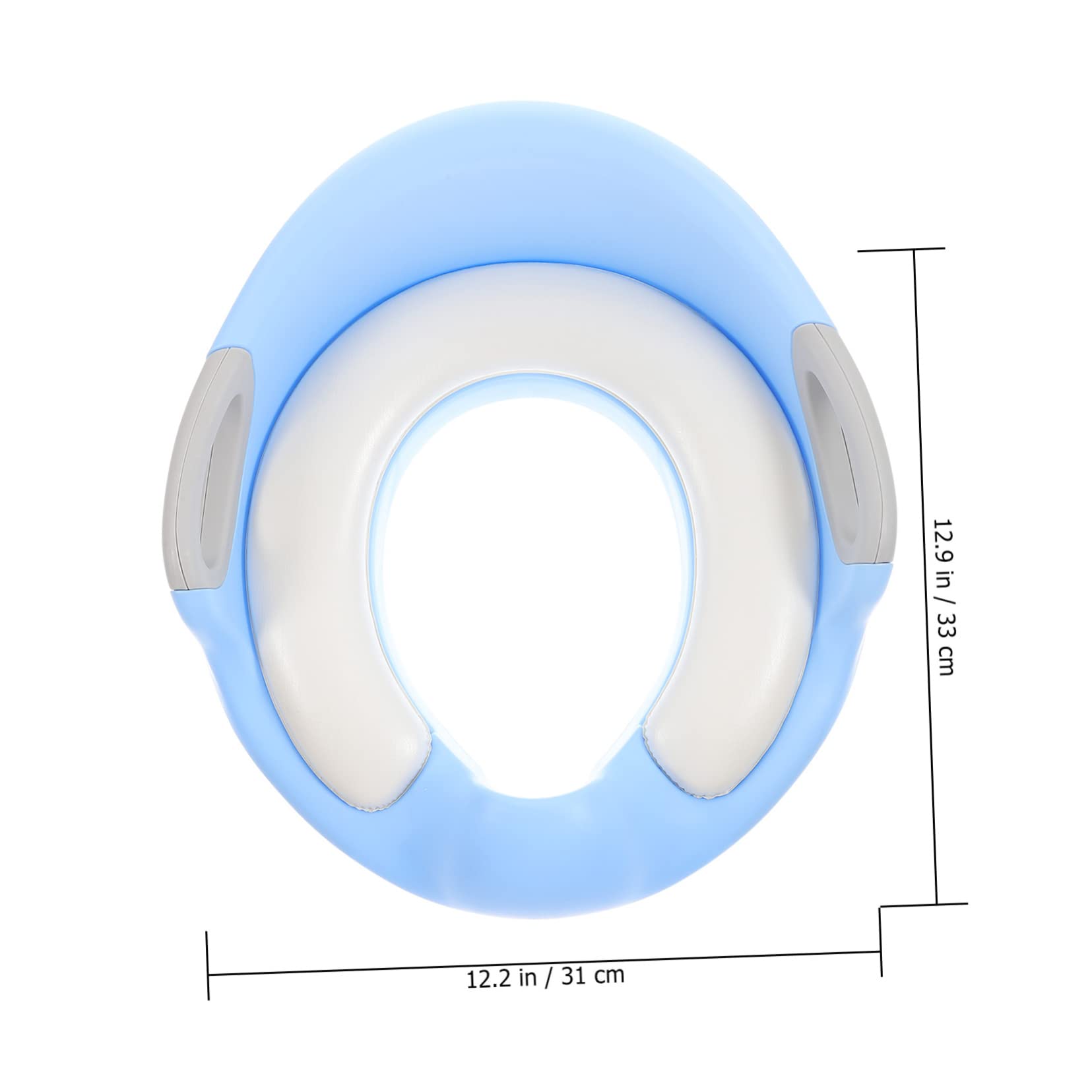 VANZACK Riduttore Sedile per Antiscivolo Wc Maniglie e Bambini Grandi in Pu Comodo Addestramento al Vasino, Adatto per Bagno e Toilette Bambino