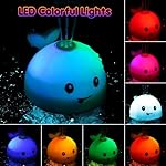 Baby Bath Toys, Toddler Bath Toys for Kids Ages 1-3, Light Up Whale Bath Toy Sprinkler, Easter Basket Stuffers Infant Baby Toys 6-12-18 Months, Bathtub Fountain Toy, Baby Easter Birthday Gifts - Image 4