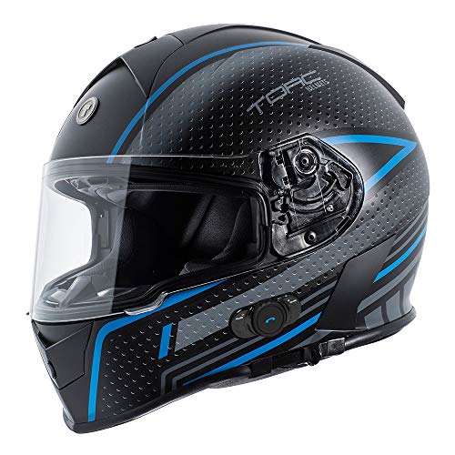 TORC T14B1 FBK M T14 Blinc/Mini Full Face Helmet (Flat Black, Medium)