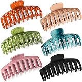 Elegante Große Haarklammer: Die Größe jeder großen Haarklammer beträgt 11cm*4,8cm*3cm, im Allgemeinen für die meisten Frauen und Mädchen geeignet. Geeignet für kurzes / langes und dünnes / dickes Haar, breit genug, um alle Ihre Haare zu halten, halten Sie die Position des Haares.