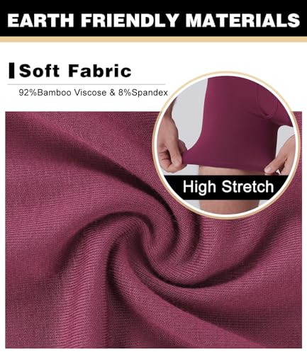 Image of BAMBOO COOL Men's Ultra ComfortSoft Underwear, Moisture Wicking & Breathable No Ride Up Boxer Briefs with Fly, Multipack
