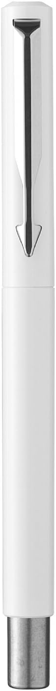 Parker Vector Rollerball Pen with Medium Blue Refill, Gift Box - White