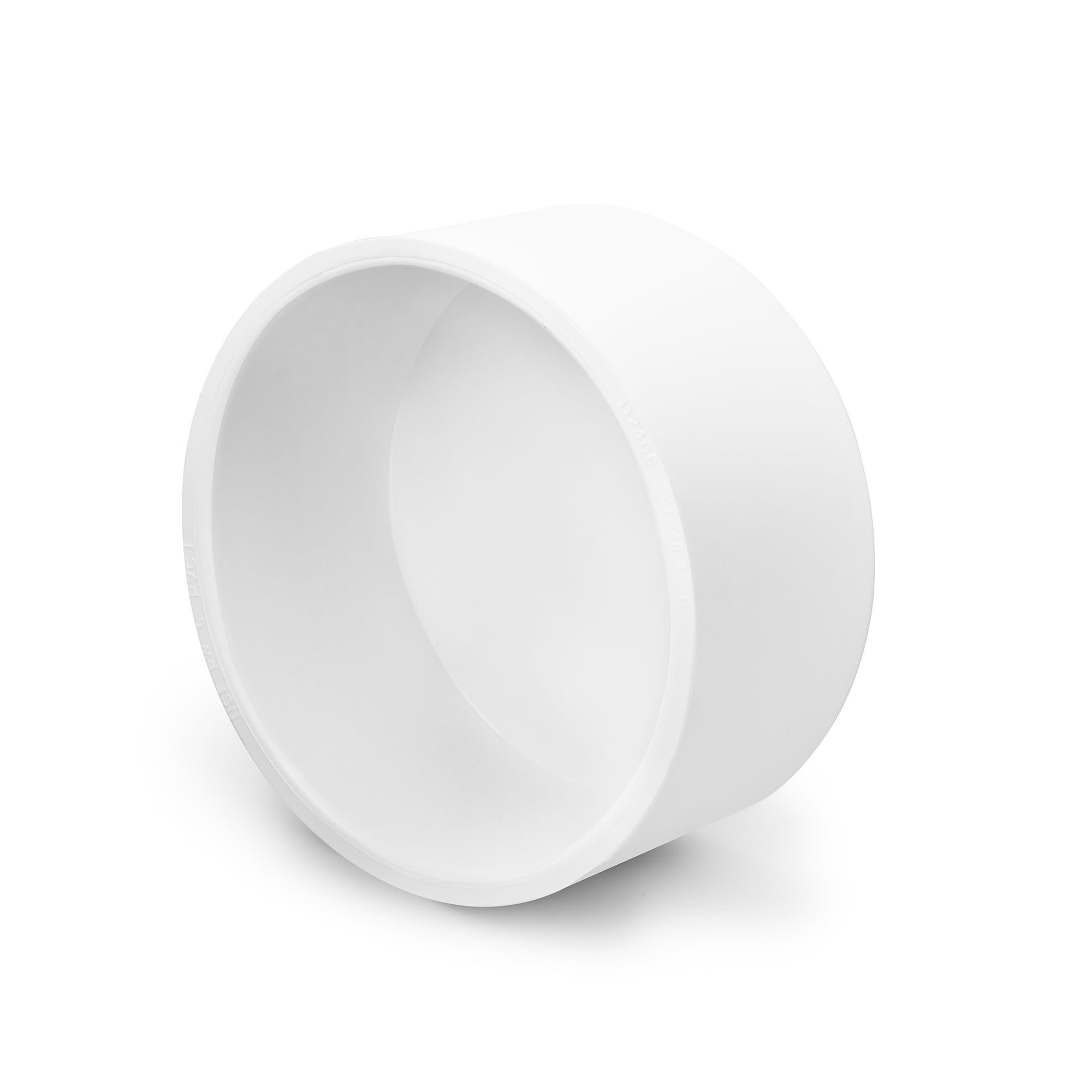 SCH40 PVC Cap 4 Inch - Fit Standard 4" SCH40 PVC Pipes (OD Approx. 4.5"), Zernmiarder Furniture Grade Pipe Caps, White Pipe Cover Fittings for Plumbing, DIY, Garden & Furniture - 1 Pc