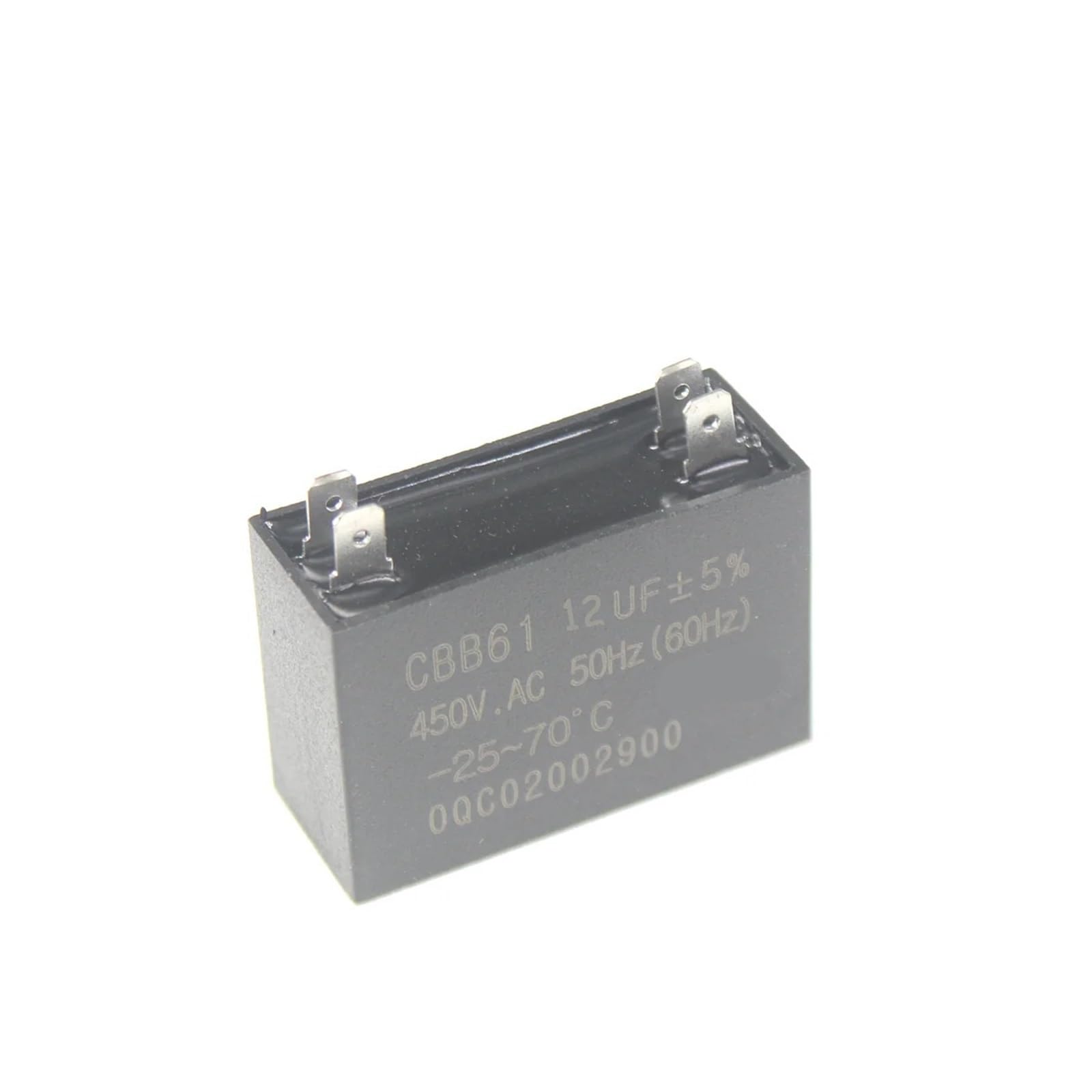 5 szt. CBB61 450V DIP 4-pinowy kondensator rozruchowy wentylatora 1 uF 1,2 uF 1,5 uF 2,0 uF 2,5 uF 3,0 uF 3,5 uF 4,0 uF 4.5 5.0uF 6.0uF 7.0 uF 8 0 uF 10 uF 12 uF (8UF)