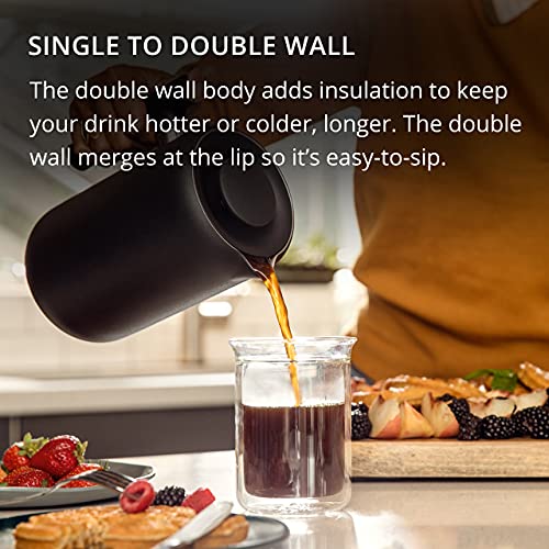 Set de dos vasos Stagg para café y té de vidrio borosilicato miniatura 2