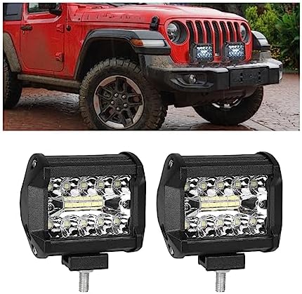 4 Inch 60W Combo Led Light Bars Spot Flood Beam Le
