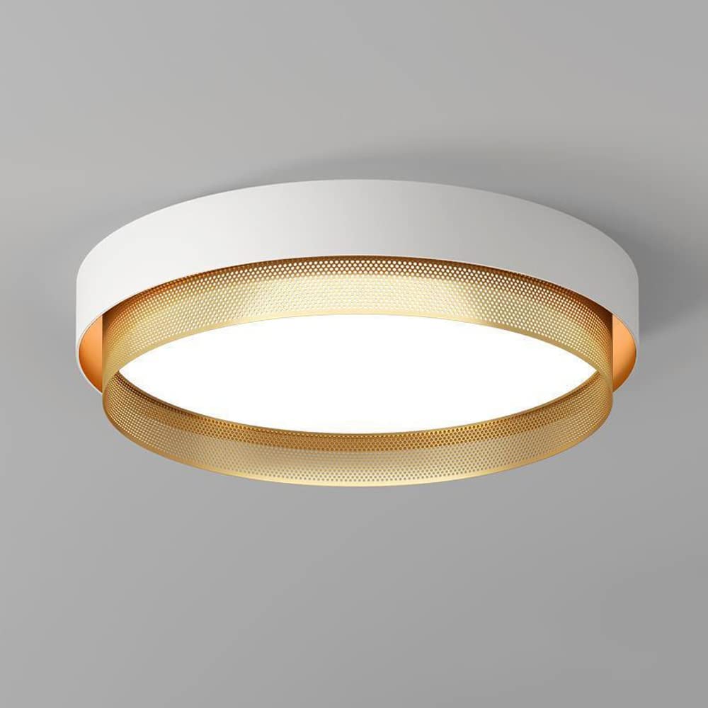 ICEMOB Modern Simple Round Indoor LED Flush Mount Ceiling Light 3 Color Taemperatures Adjustable Ceiling Lamp 36W Energy Saving Household Lighting Fixtures Suitable for Bedroom Restaurant Hotel