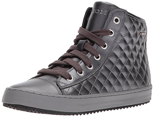 Baskets hautes fille Geox J Kalispera F en cuir noir pour enfant