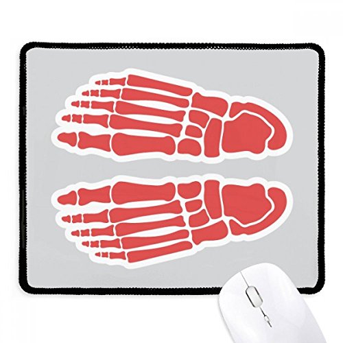 Mousepad de oficina con diseño de hueso del pie y base antideslizante