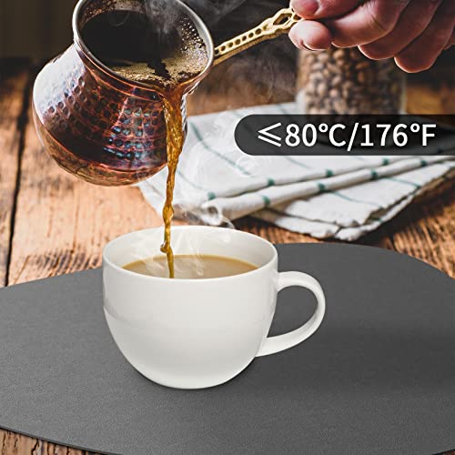Sets de tables de qualité supérieure lavables et dessous de verre gris