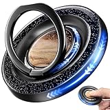 ROWJOWL Phone Ring Grip for MagSafe with Fidget Spinner [2025] - 360° Rotatable Stand for iPhone 17/16/15/14/13 | Adjustable Portrait/Landscape Viewing