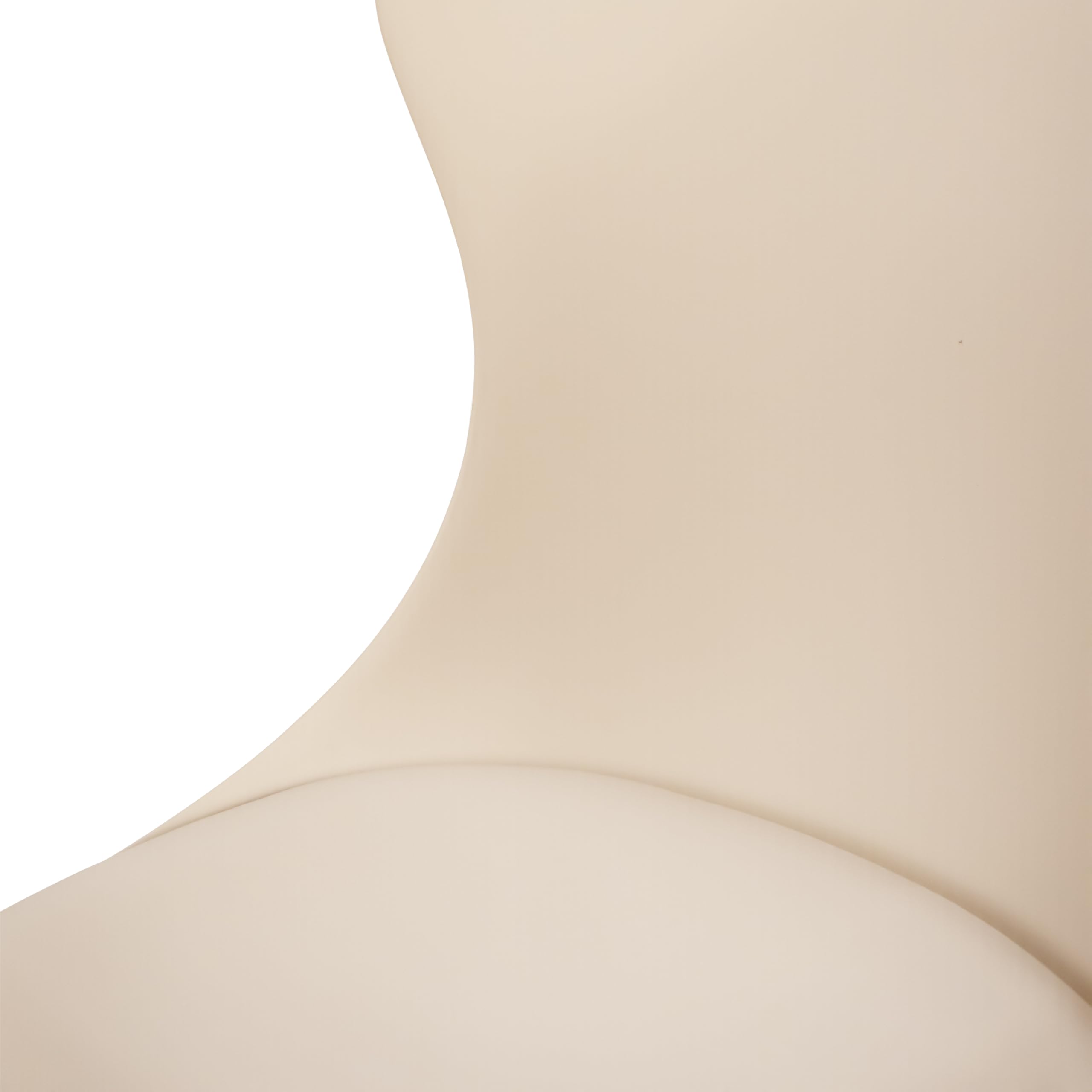 Mobili Fiver, Sedie Zoe, set da 2, Beige, Polipropilene, Sedie Moderne per Cucina, Soggiorno