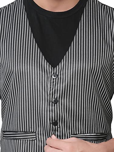 Image of Click One Casual Uniform Striped Waistcoat For Men's