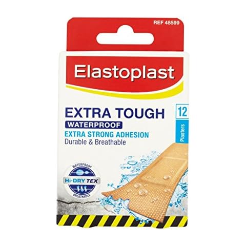 Elastoplast Extra Tough Waterproof Plaster, 12 Count Cover
