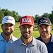 Curves & Clubs Trump Golf Hats 3-Pack – MAGA Red, White & Black Funny Golf Hats– Perfect Golf Gift Bundle