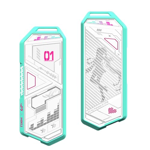 ROG Strix Arion Hatsune Miku Edition M.2 NVMe Alloggiamento SSD (USB3.2 Gen 2x1 Type-C, Dual USB-C a C e USB-C a A, senza viti, con cuscinetti termici) - Hdd - Immagine 2