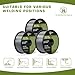 haxiaoer .030'' Flux Core Welding Wire MIG Welding Wire 3 Pack 2 Pounds E71T-GS Gasless Mild Steel MIG Welding Wire with Low Splatter