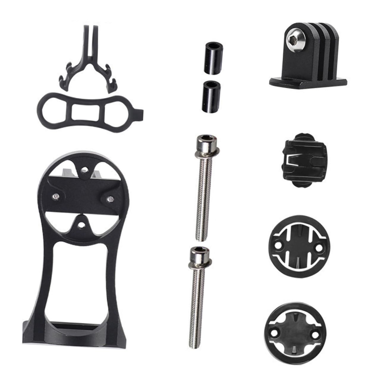 Parliky Bike Computer Holder Stem Extension Aluminum Alloy Handlebar Mount Easy Install/Remove Cycling Computer Mount Speedometer for Bike