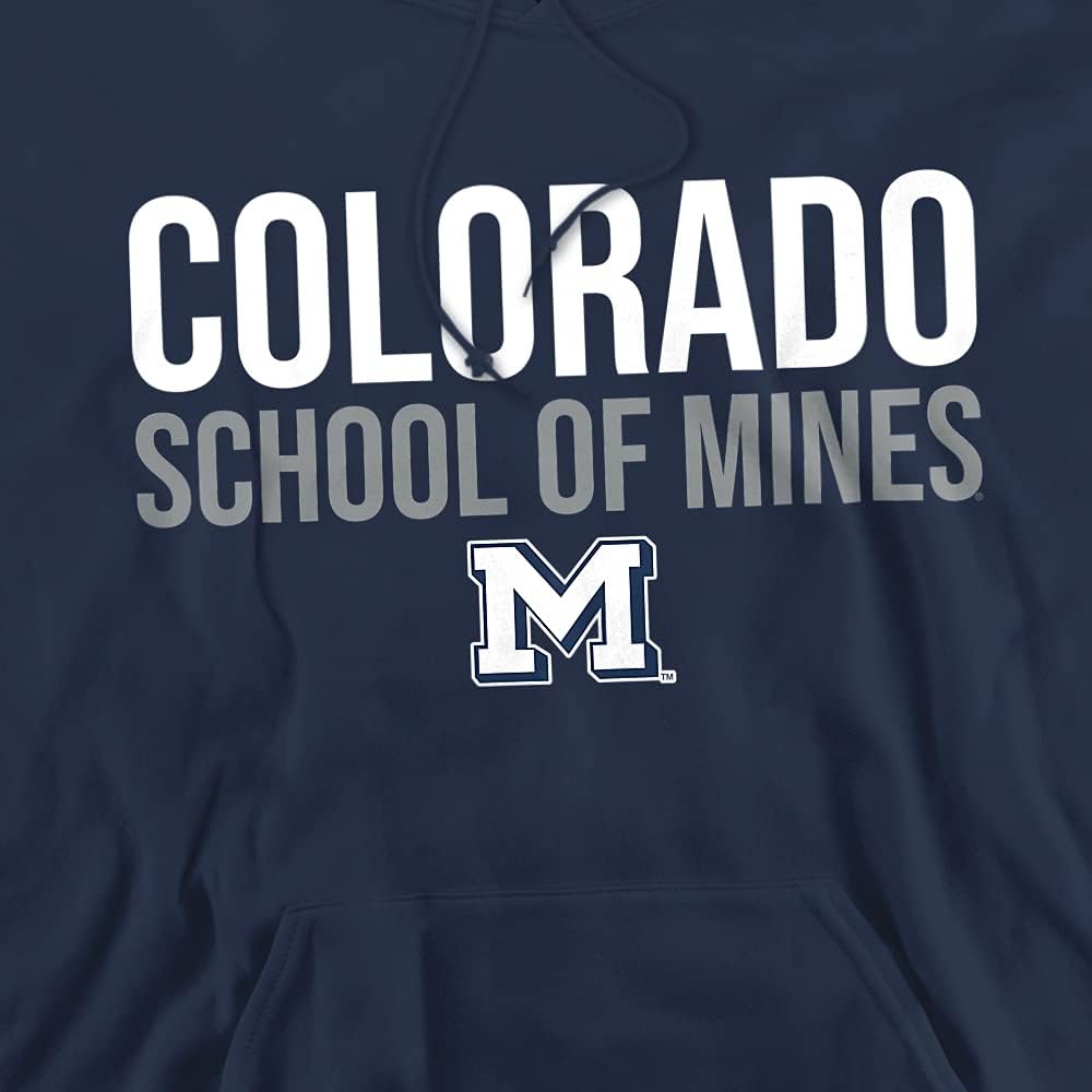 LOGOVISION Colorado School of Mines Official Stacked Unisex Adult Pull-Over Hoodie