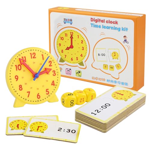 TIVUNORON Uhr zum Lernen für Kinder, Zeitunterrichts Spielzeug für Kinder,...