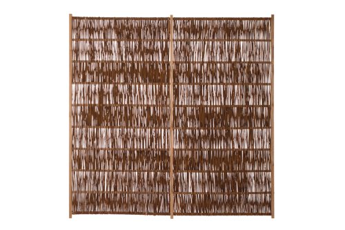 Weidenprofi Sichtschutz, Weidenzaun Modell SOLID, Flechtzaun aus Weide - Größe (BxH): 180 x 180 cm)