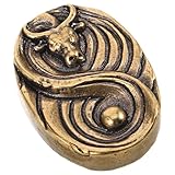 Veemoon Tirador de Latón Macizo Envejecido con Diseño Cabeza de Toro Tirador Vintage para Puertas y Cajones de Armarios Herraje Retro para Muebles de Cocina y Alacenas Estilo Rústico