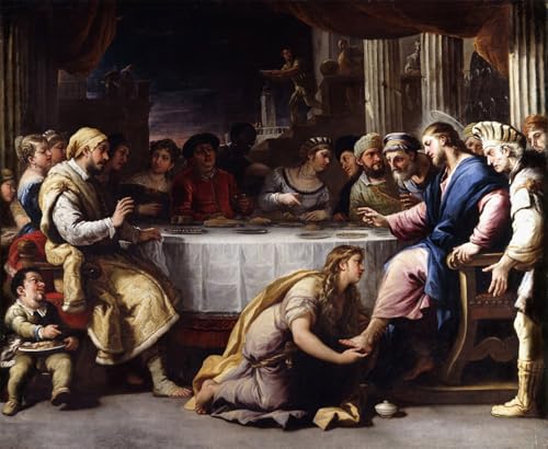Murales la Maddalena che lava Cristo para decorar salones elegantes con lienzos de 60x90cm