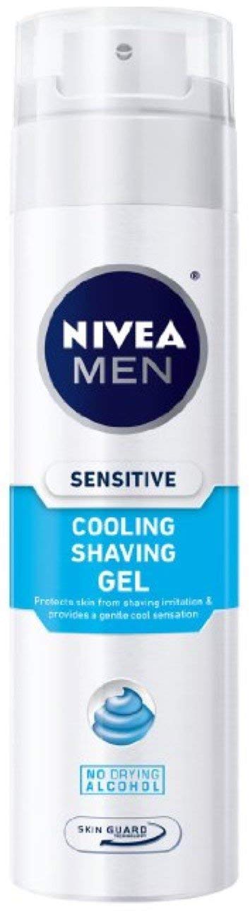 Nivea Men Sensitive Cooling Shaving Gel, 7 Oz (Pack of 5)
