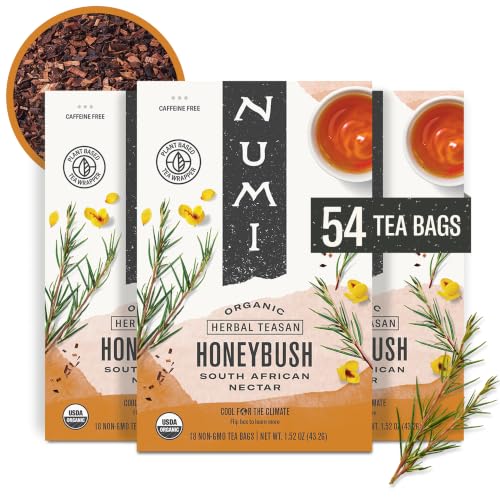 Image of Numi Organic Honeybush Tea, 54 Herbal Tea Bags, Caffeine Free