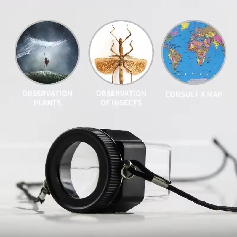 VIDI Portable Magnifier 10X Pocket Glass Optical Len-Jewelery Loupe-Watch Repair Jeweler Watchmaker Monocular