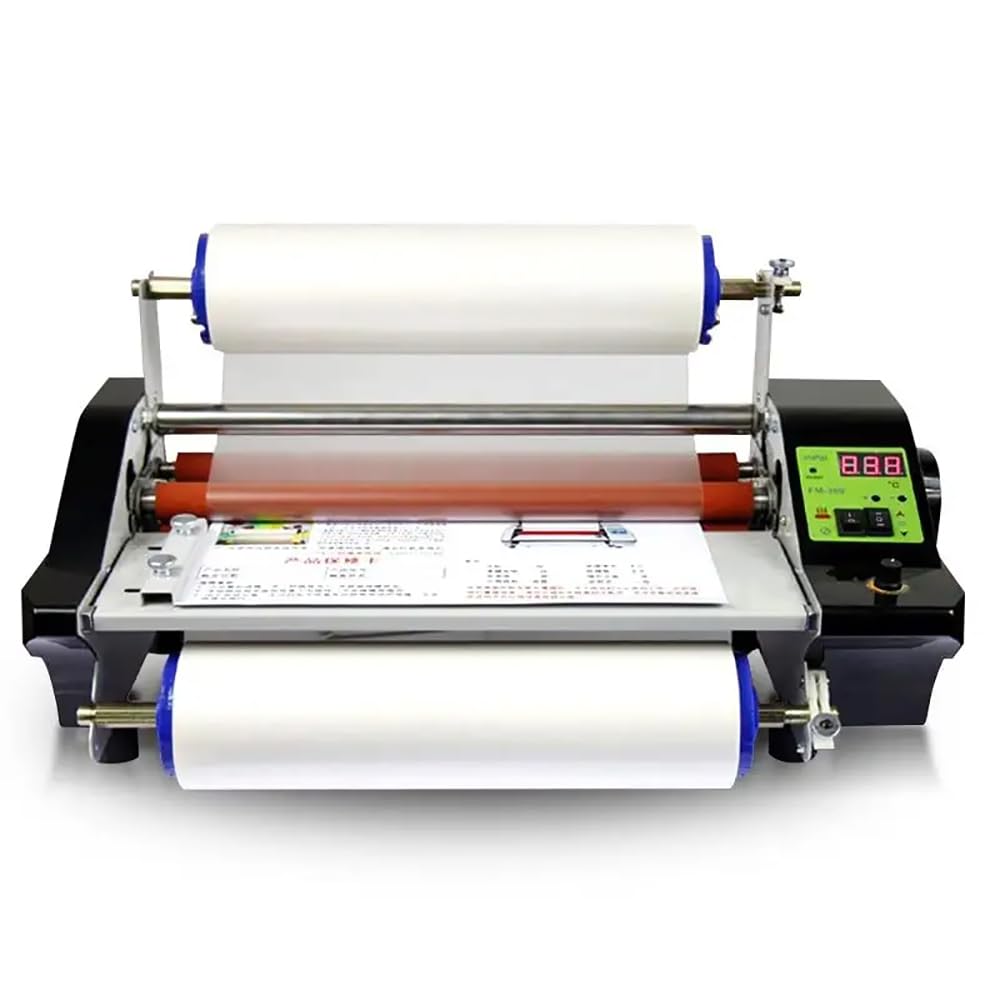 JKJZSALJ 13.7" Laminating Machine,Hot And Cold Roll Laminator Four Rollers Thermal Laminating Machine,For Single/Dual Sides A3/A4 Paper