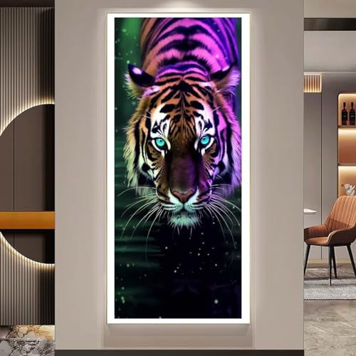Puzzle diamant painting tigre 5D kit complet loisir creatif adulte y342