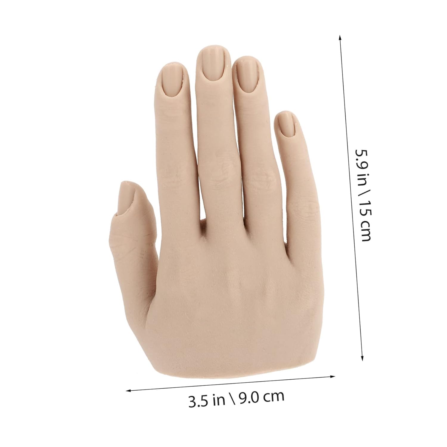 Portable Manicure Practice Hand Fake Hand Model for Nail Art Nail Display Kit