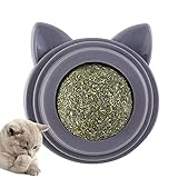 MAIDONG Palline di erba gatta, Palla a rulli con erba gatta naturale per gatti | Lecca i giocattoli sicuri per la pulizia dei denti da masticare del gattino